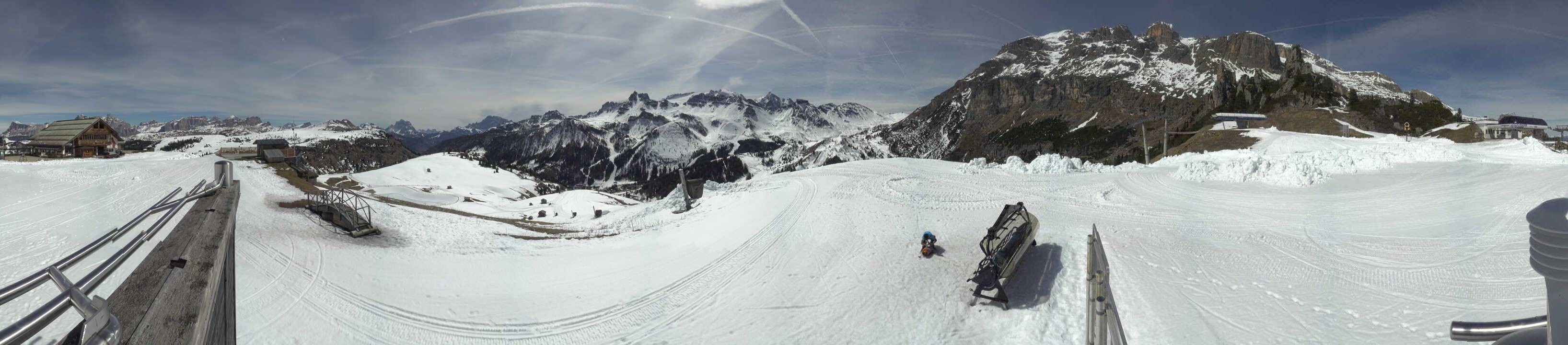 Archiv Foto Webcam Arabba - Bergrestaurant am Monte Burz