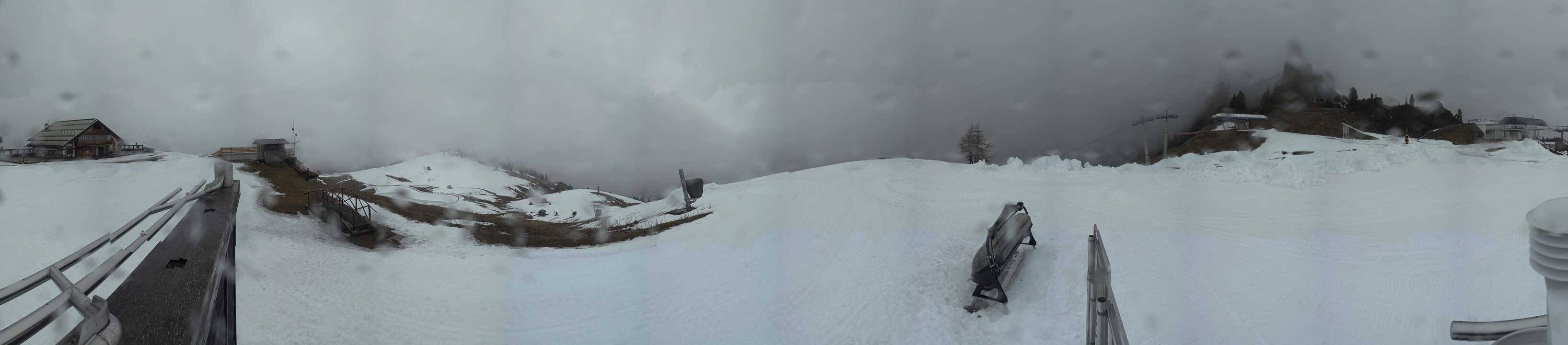 Archiv Foto Webcam Arabba - Bergrestaurant am Monte Burz