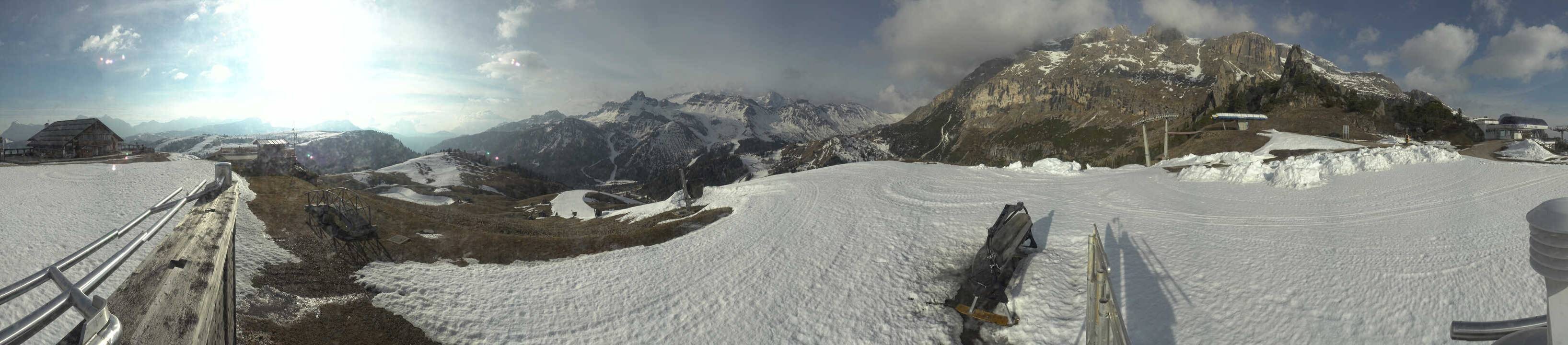 Archiv Foto Webcam Arabba - Bergrestaurant am Monte Burz