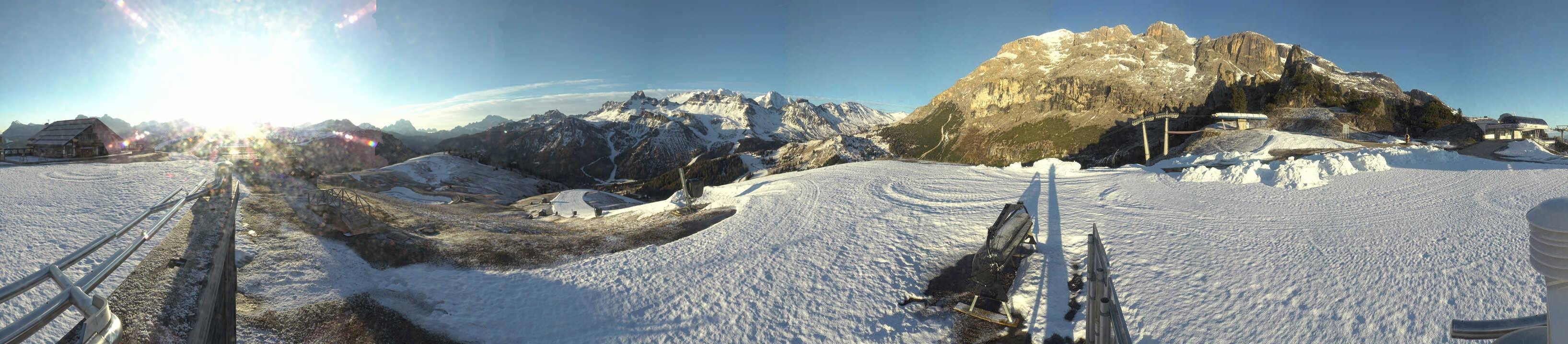 Archiv Foto Webcam Arabba - Bergrestaurant am Monte Burz