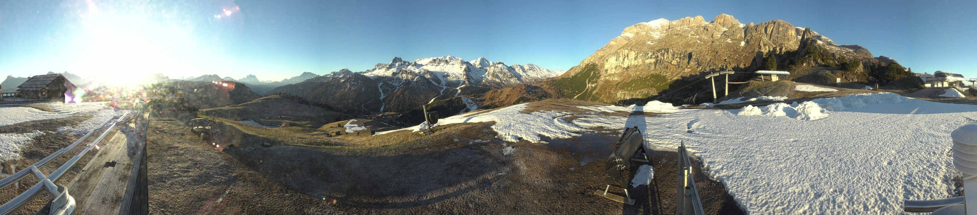 Archiv Foto Webcam Arabba - Bergrestaurant am Monte Burz