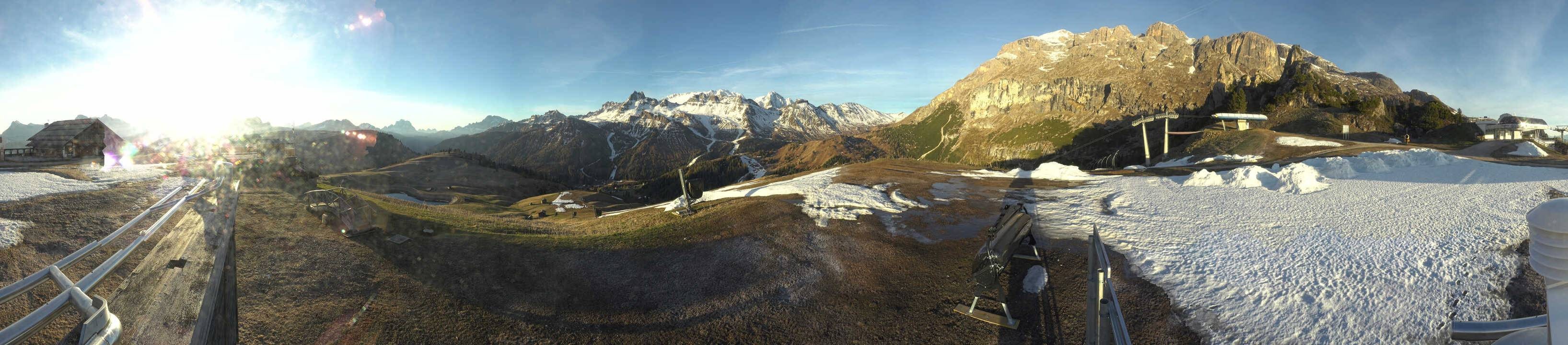 Archiv Foto Webcam Arabba - Bergrestaurant am Monte Burz