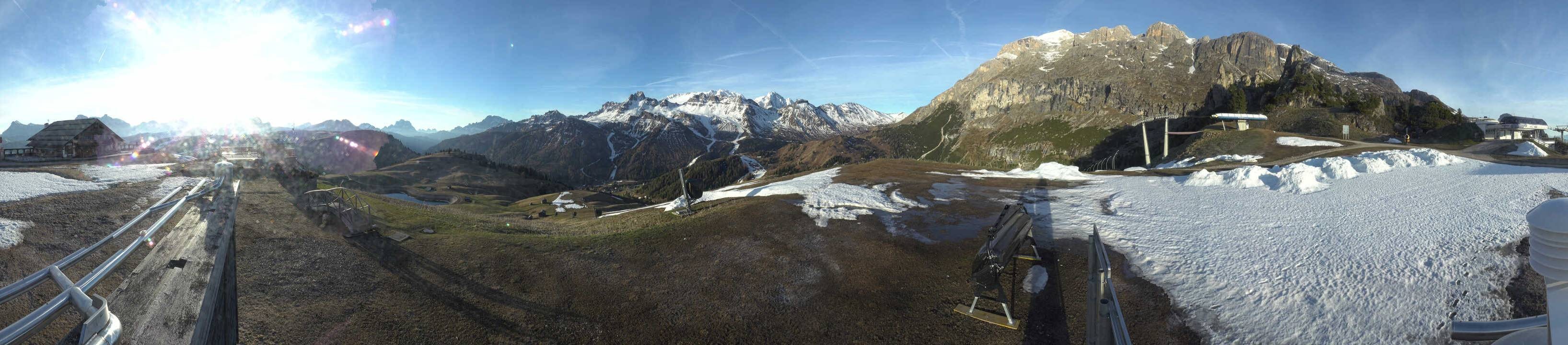 Archiv Foto Webcam Arabba - Bergrestaurant am Monte Burz