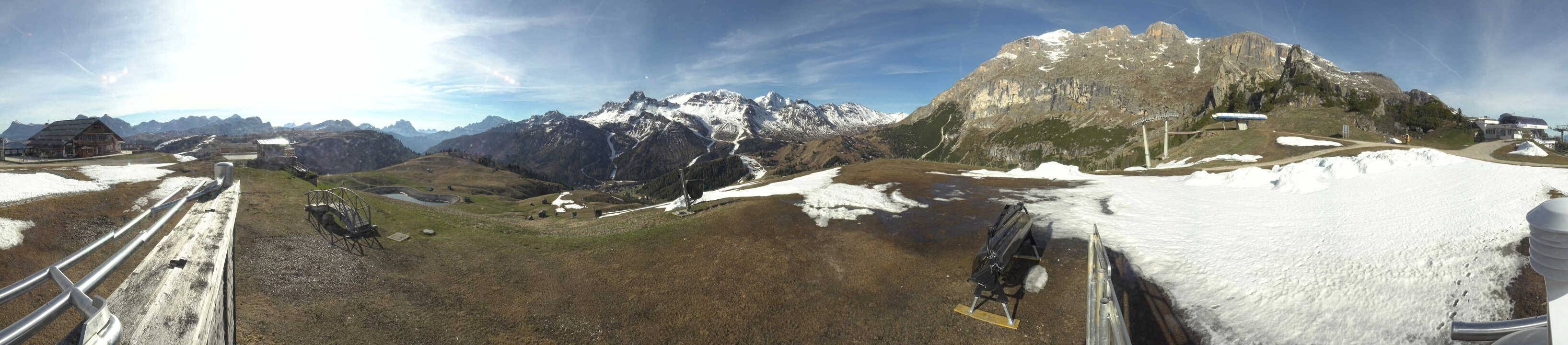 Archiv Foto Webcam Arabba - Bergrestaurant am Monte Burz