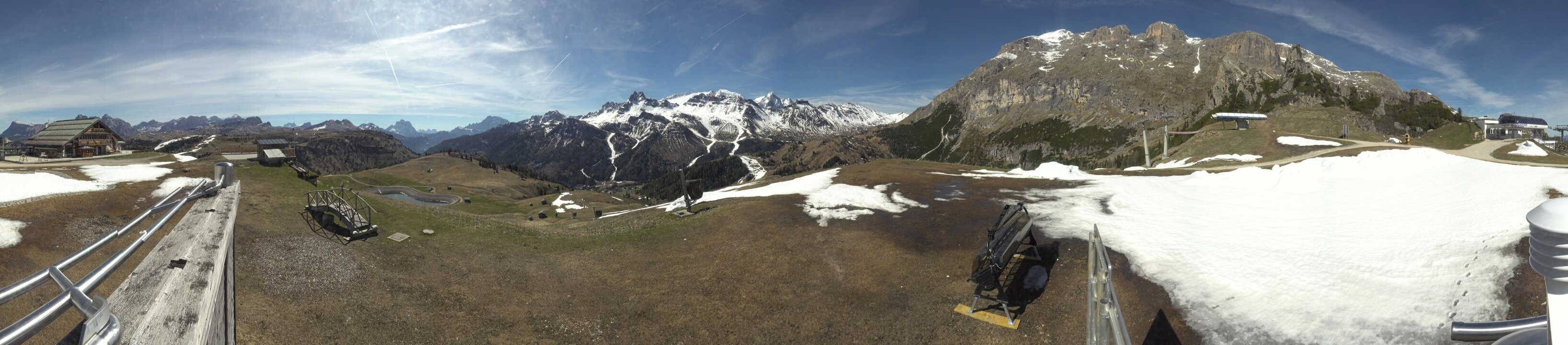 Archiv Foto Webcam Arabba - Bergrestaurant am Monte Burz