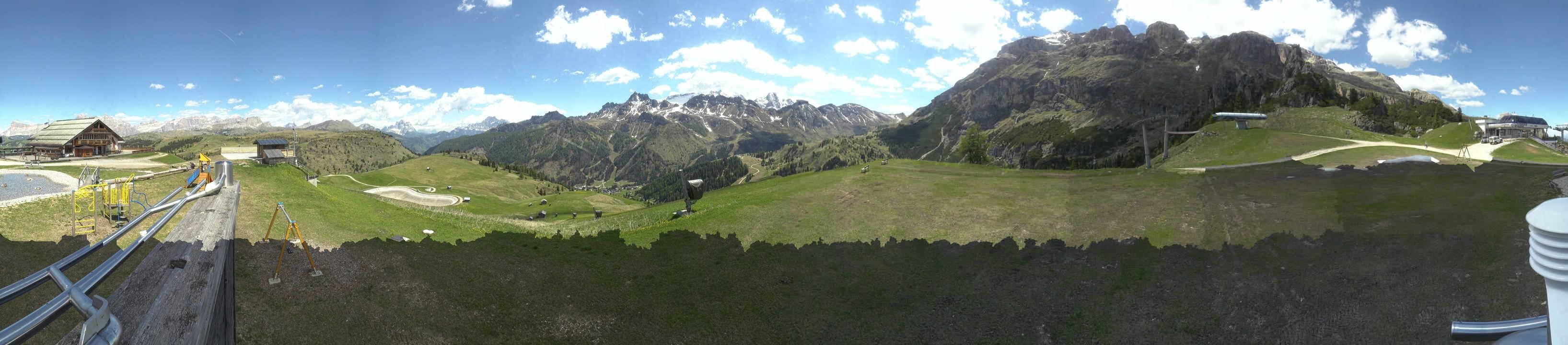 Archiv Foto Webcam Arabba - Bergrestaurant am Monte Burz