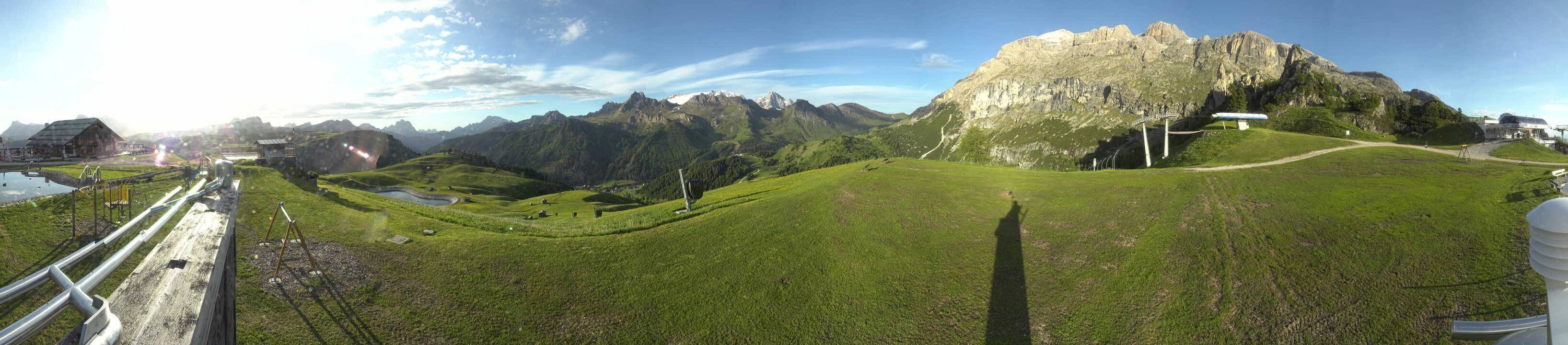 Archiv Foto Webcam Arabba - Bergrestaurant am Monte Burz