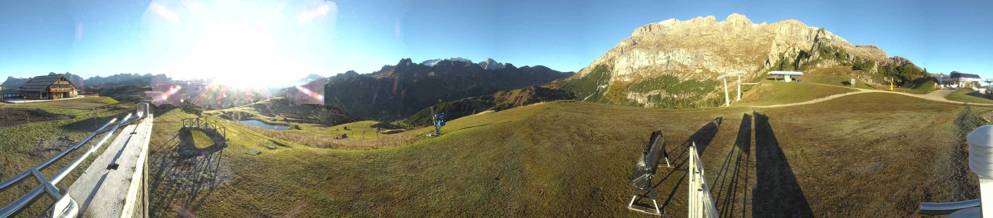 Archiv Foto Webcam Arabba - Bergrestaurant am Monte Burz