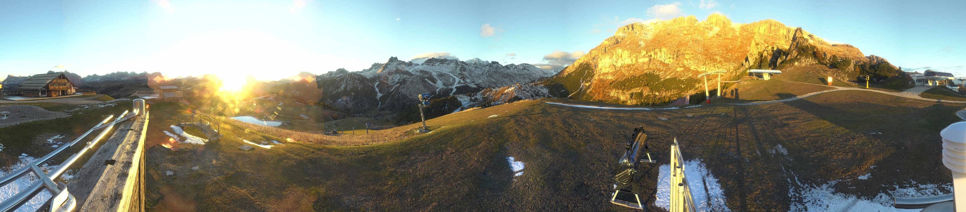 Archiv Foto Webcam Arabba - Bergrestaurant am Monte Burz