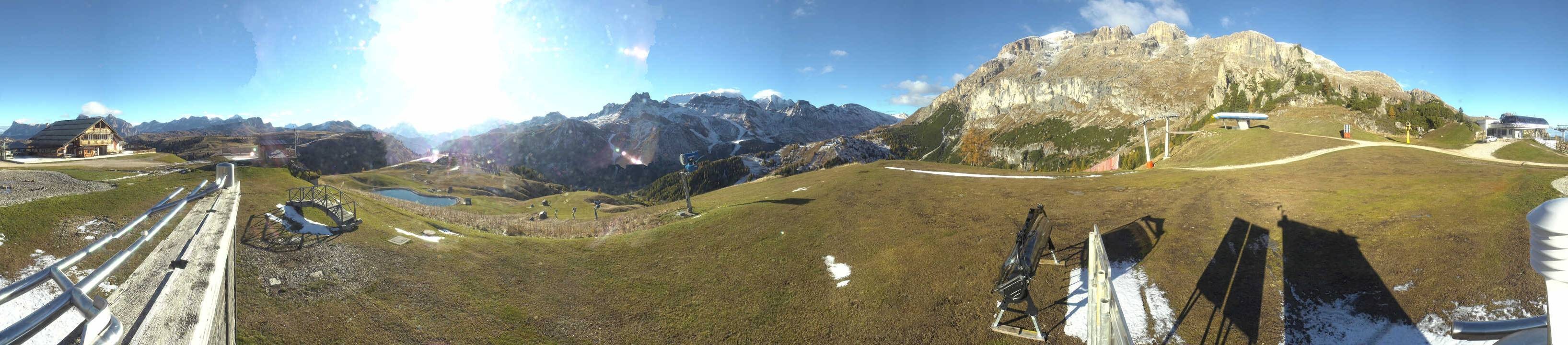 Archiv Foto Webcam Arabba - Bergrestaurant am Monte Burz