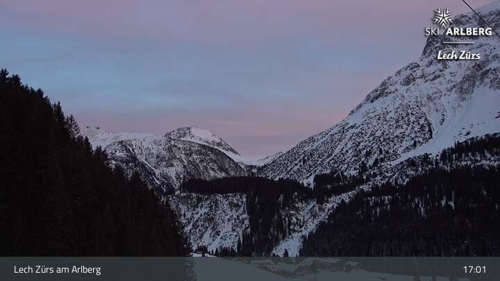 Archiv Foto Webcam Lech Zürs am Arlberg - Blick auf Zug
