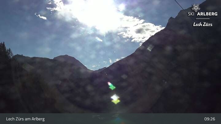 Archiv Foto Webcam Lech Zürs am Arlberg - Blick auf Zug