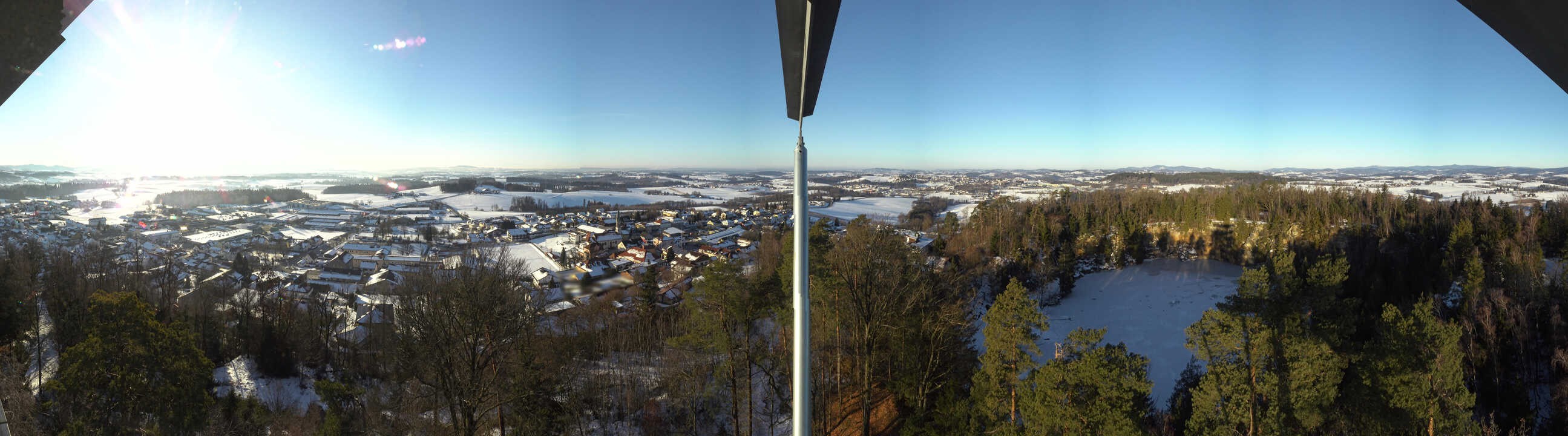 Archiv Foto Webcam Aussichtsturm am Steinbruch Büchlberg