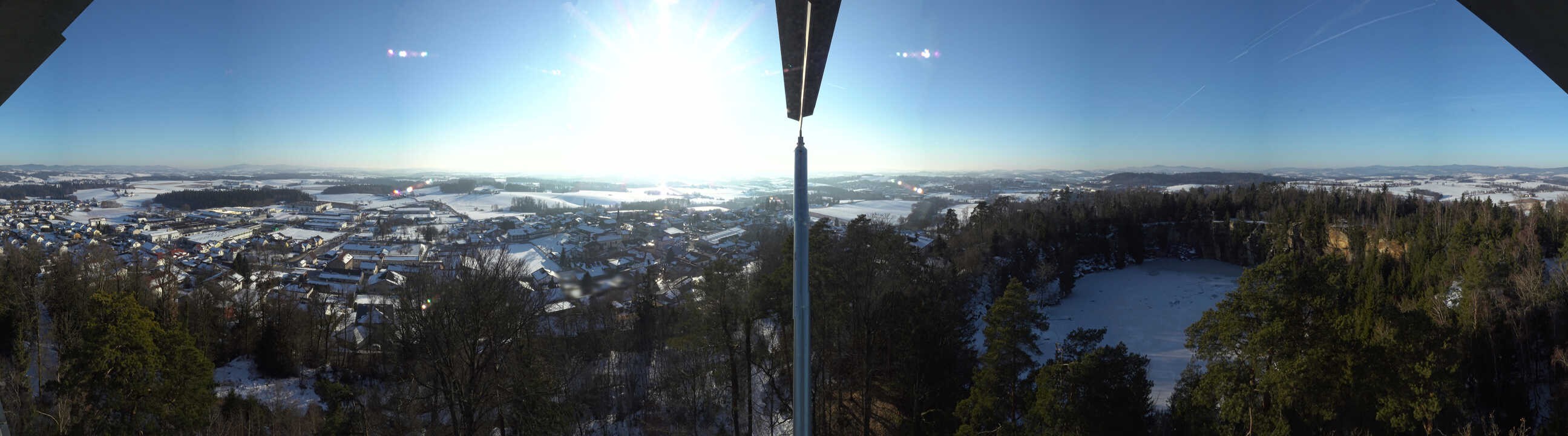 Archiv Foto Webcam Aussichtsturm am Steinbruch Büchlberg