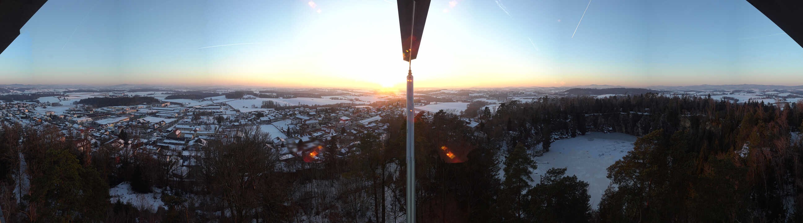 Archiv Foto Webcam Aussichtsturm am Steinbruch Büchlberg