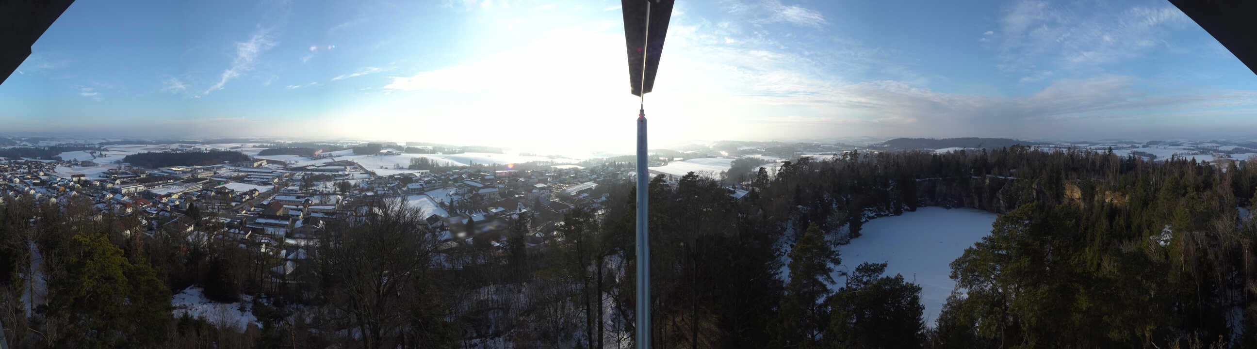 Archiv Foto Webcam Aussichtsturm am Steinbruch Büchlberg
