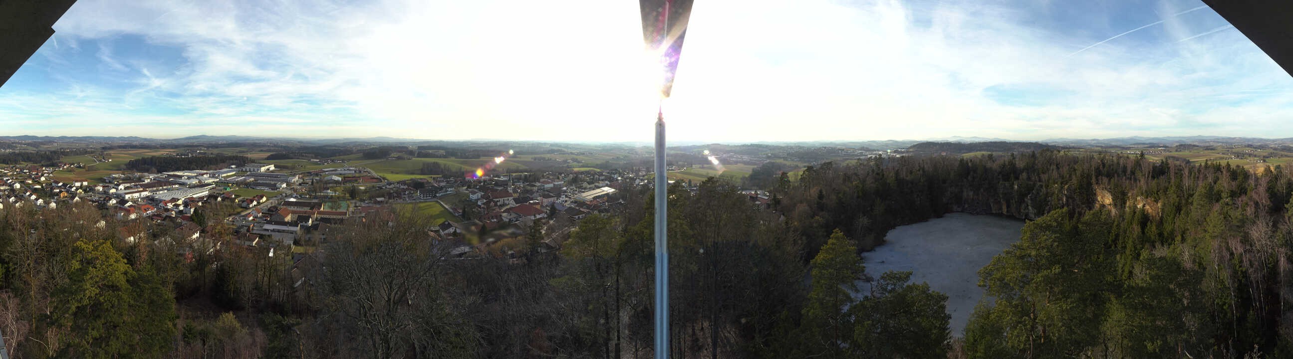 Archived image Webcam Büchlberg - Lookout tower