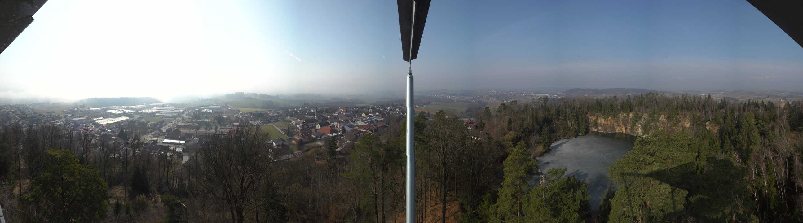 Archiv Foto Webcam Aussichtsturm am Steinbruch Büchlberg