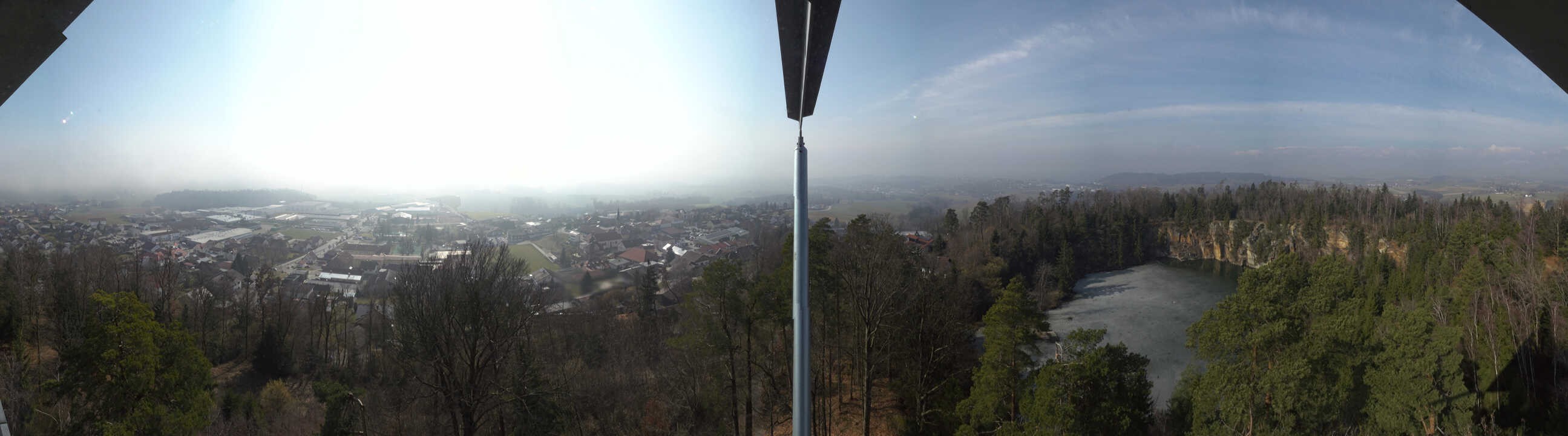 Archiv Foto Webcam Aussichtsturm am Steinbruch Büchlberg