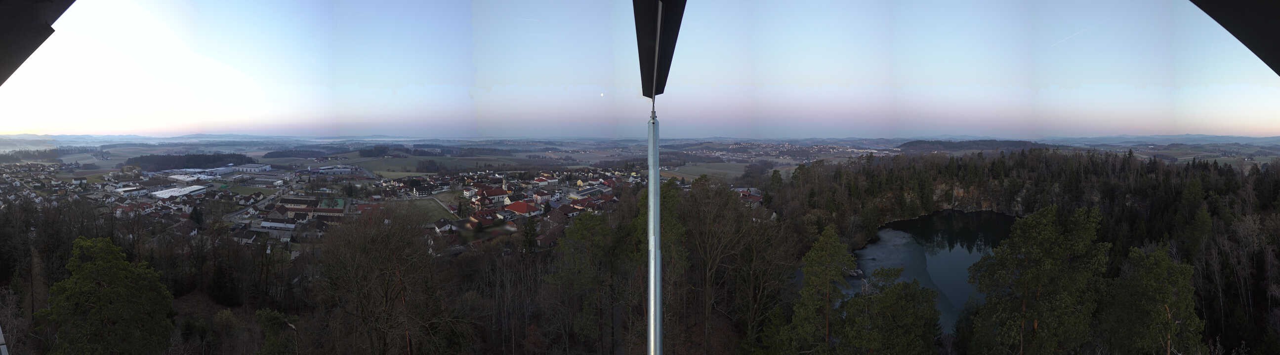 Archiv Foto Webcam Aussichtsturm am Steinbruch Büchlberg
