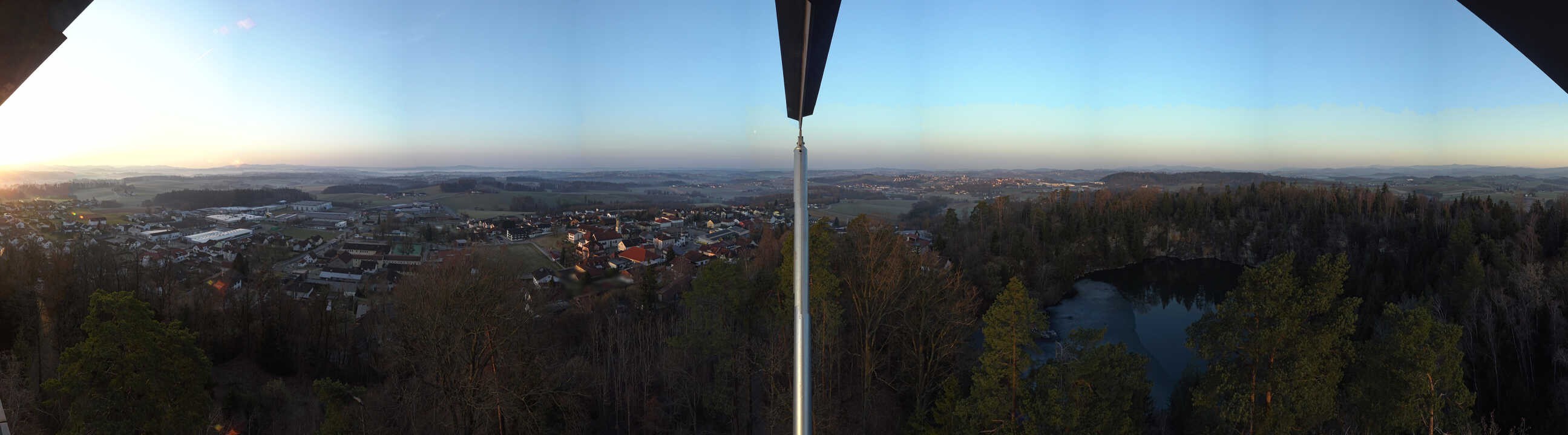 Archiv Foto Webcam Aussichtsturm am Steinbruch Büchlberg