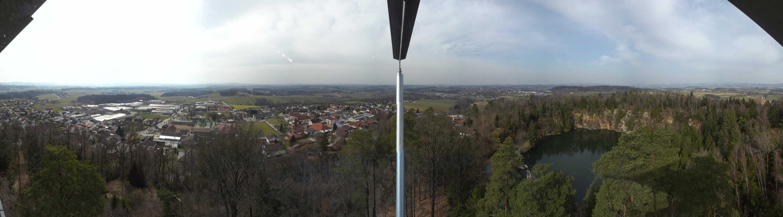 Archiv Foto Webcam Aussichtsturm am Steinbruch Büchlberg