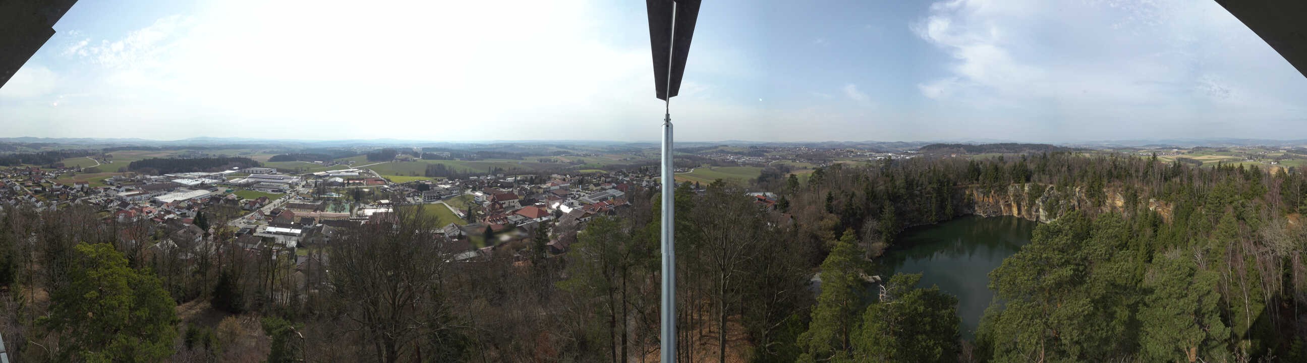 Archiv Foto Webcam Aussichtsturm am Steinbruch Büchlberg