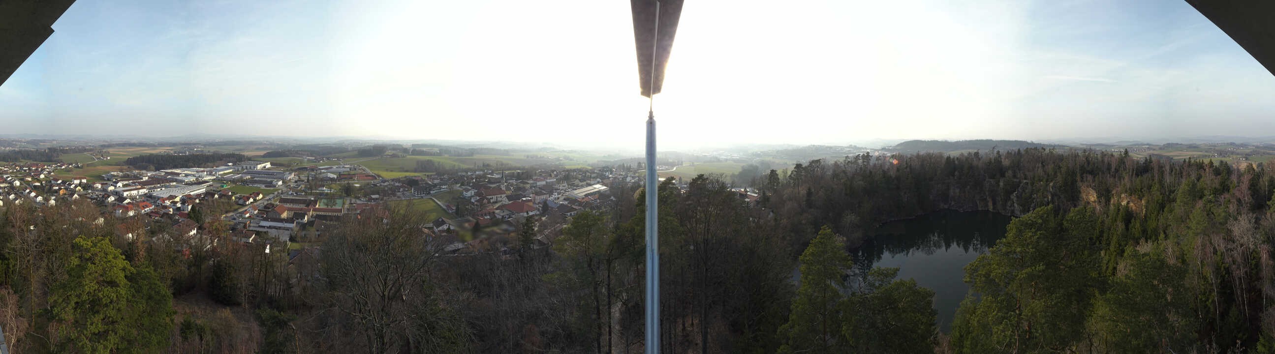 Archiv Foto Webcam Aussichtsturm am Steinbruch Büchlberg