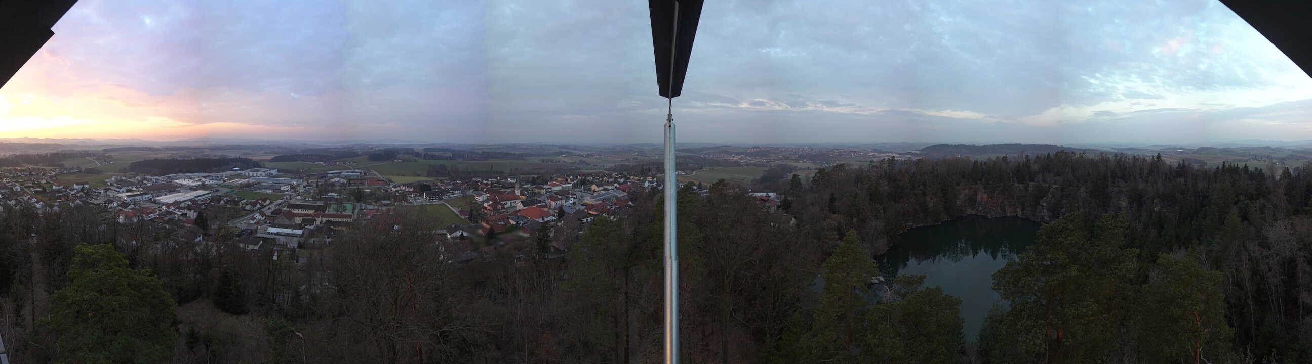 Archiv Foto Webcam Aussichtsturm am Steinbruch Büchlberg