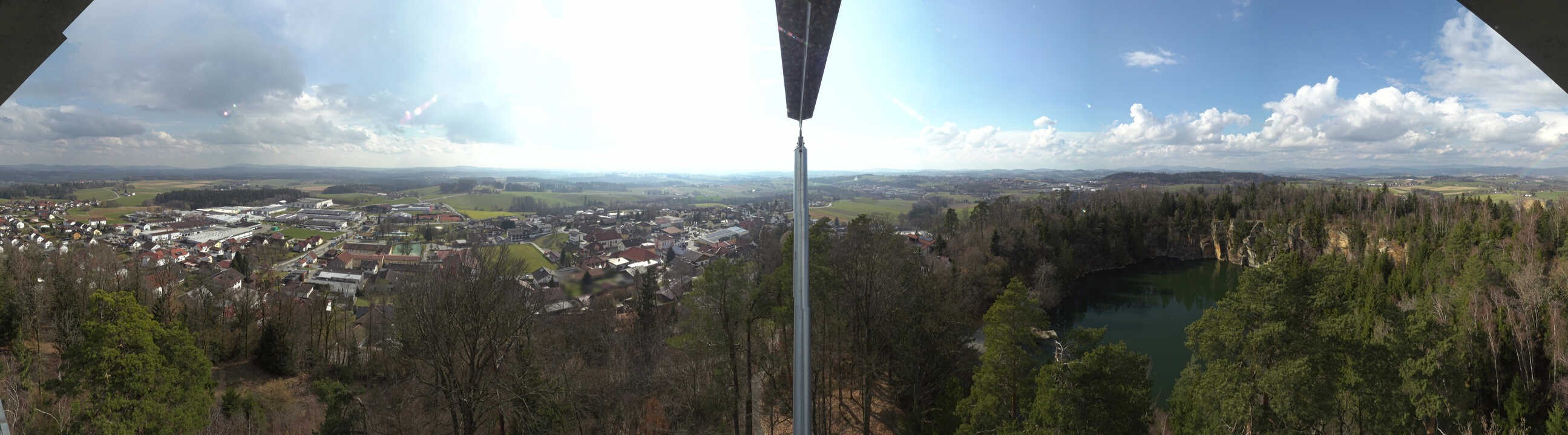 Archiv Foto Webcam Aussichtsturm am Steinbruch Büchlberg