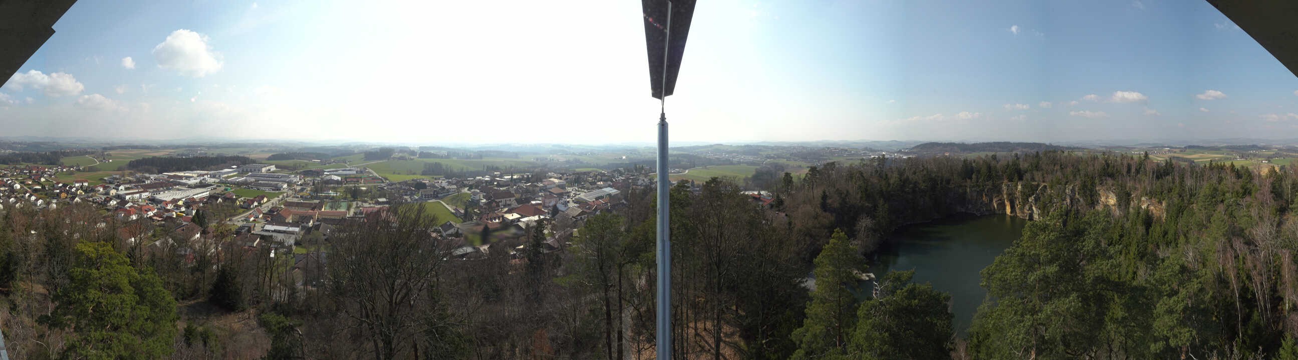 Archiv Foto Webcam Aussichtsturm am Steinbruch Büchlberg