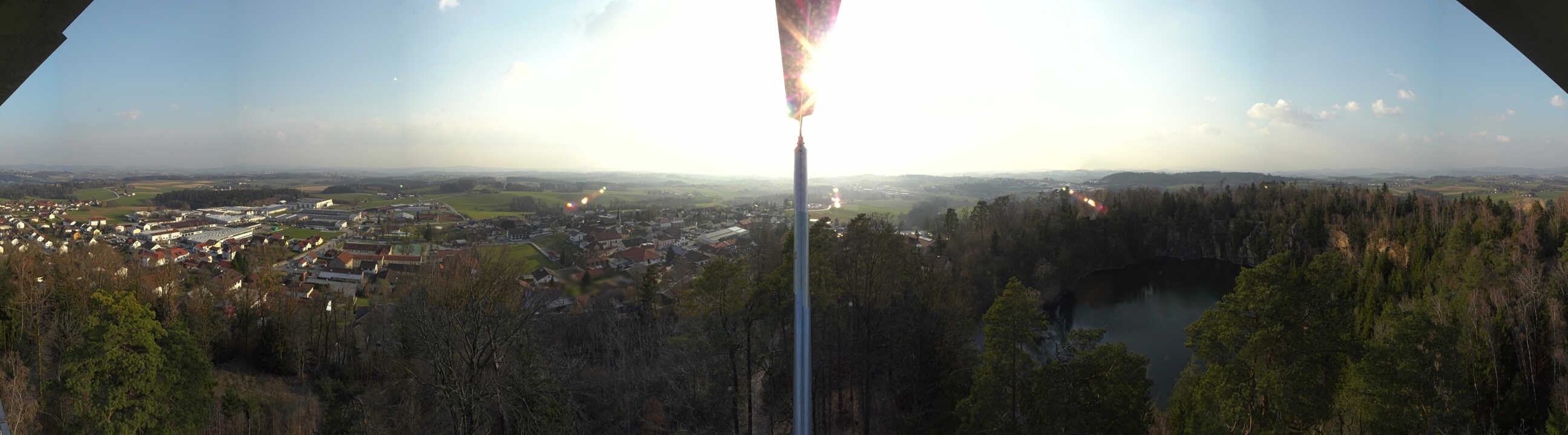 Archiv Foto Webcam Aussichtsturm am Steinbruch Büchlberg