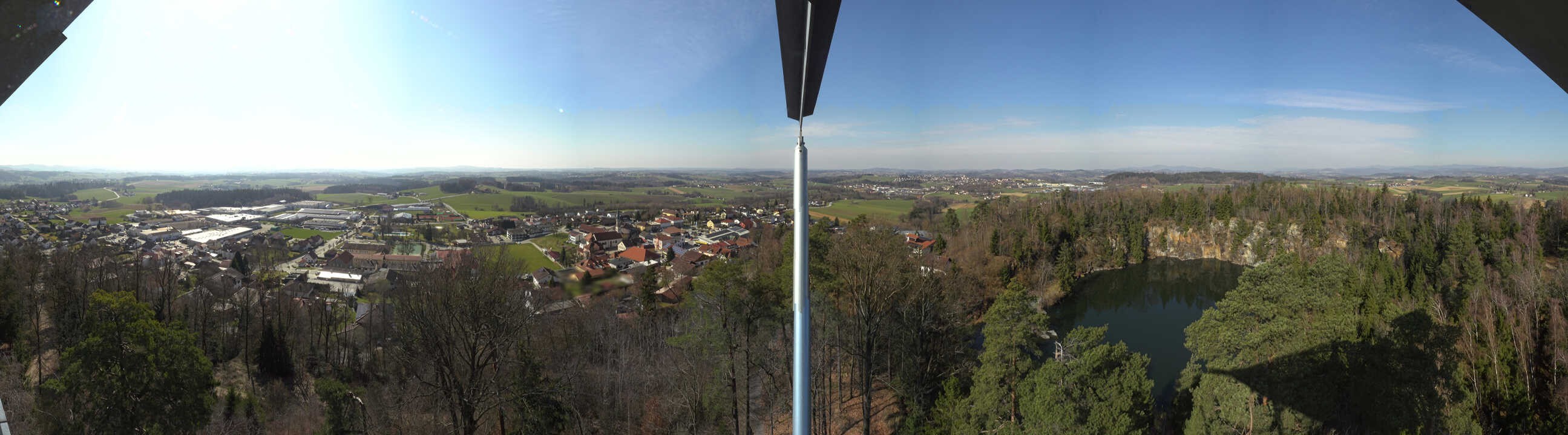 Archiv Foto Webcam Aussichtsturm am Steinbruch Büchlberg