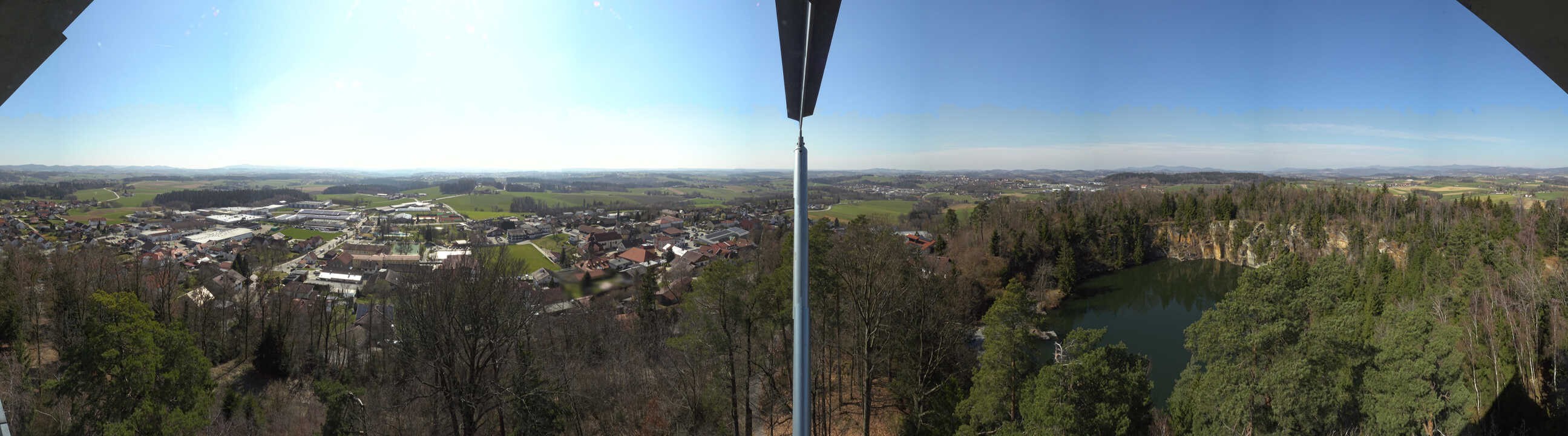 Archiv Foto Webcam Aussichtsturm am Steinbruch Büchlberg