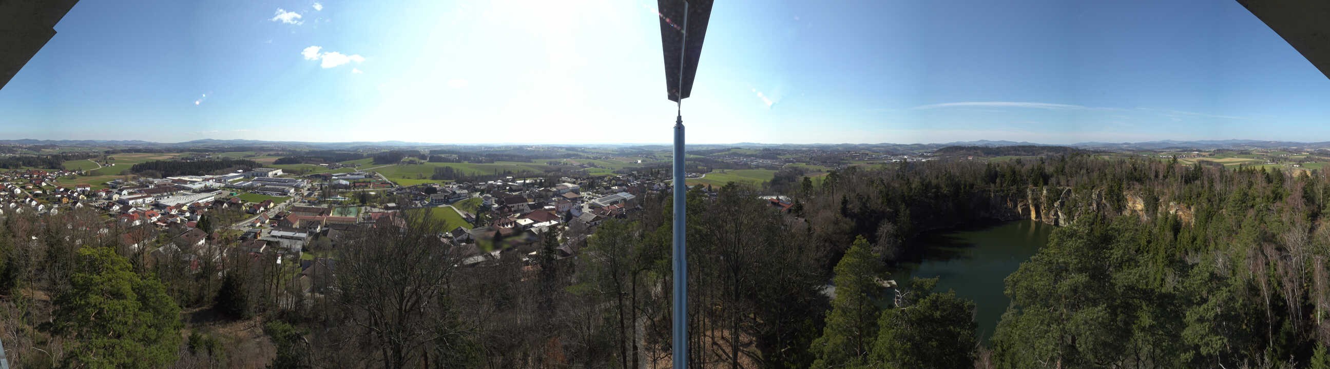 Archiv Foto Webcam Aussichtsturm am Steinbruch Büchlberg