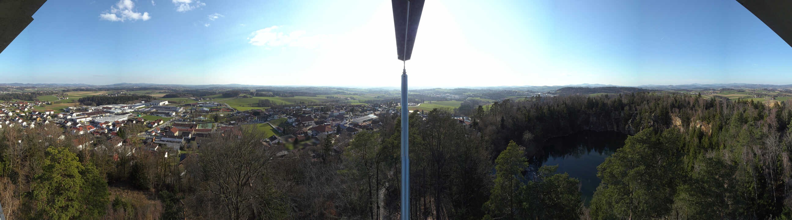 Archiv Foto Webcam Aussichtsturm am Steinbruch Büchlberg