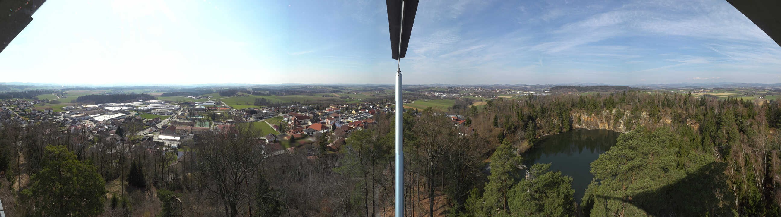 Archiv Foto Webcam Aussichtsturm am Steinbruch Büchlberg