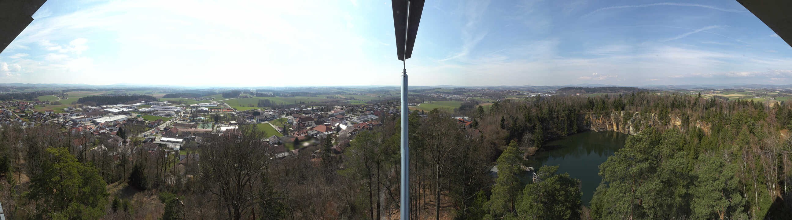 Archiv Foto Webcam Aussichtsturm am Steinbruch Büchlberg