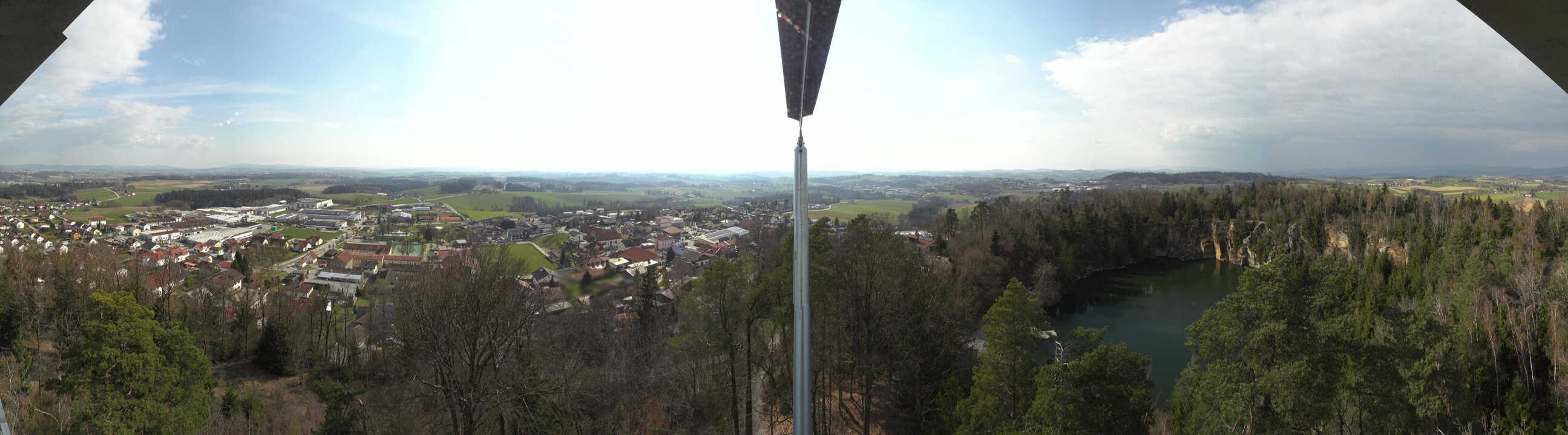 Archiv Foto Webcam Aussichtsturm am Steinbruch Büchlberg