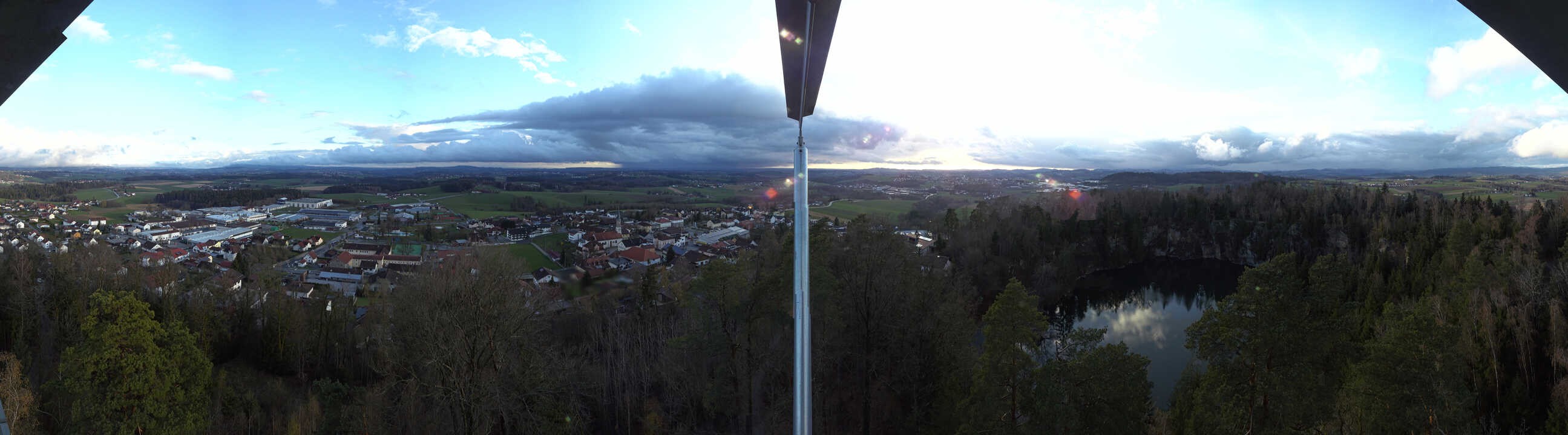 Archiv Foto Webcam Aussichtsturm am Steinbruch Büchlberg