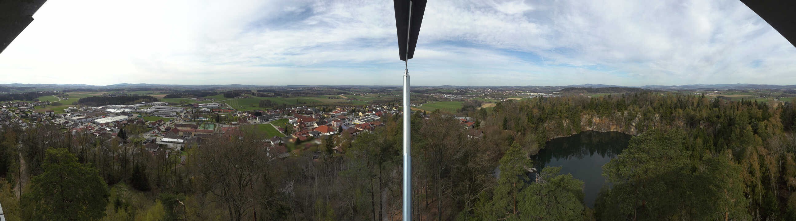 Archiv Foto Webcam Aussichtsturm am Steinbruch Büchlberg