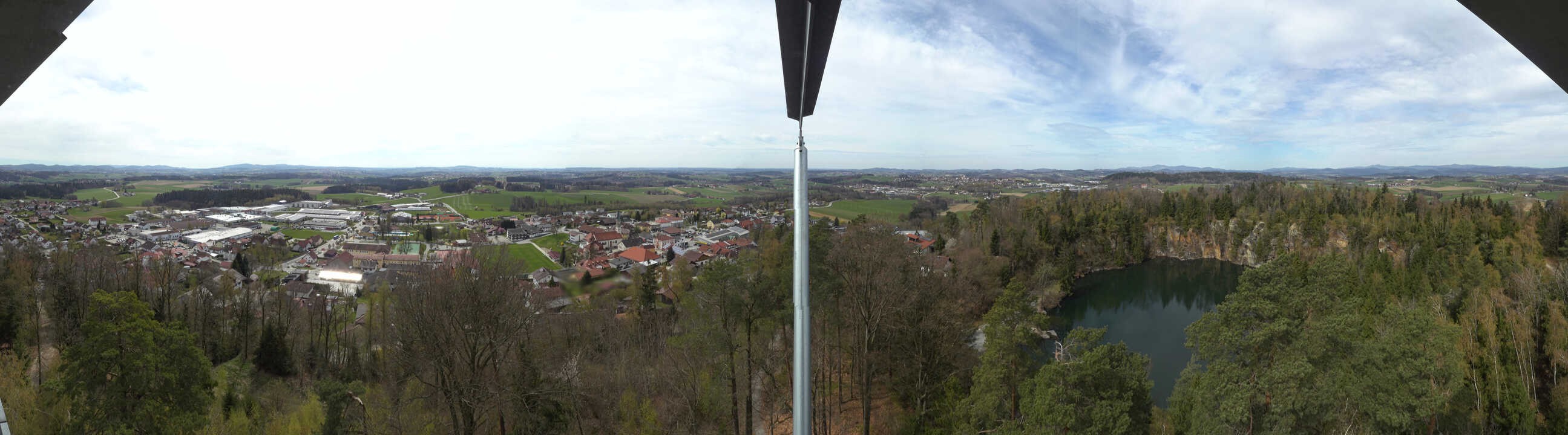Archiv Foto Webcam Aussichtsturm am Steinbruch Büchlberg