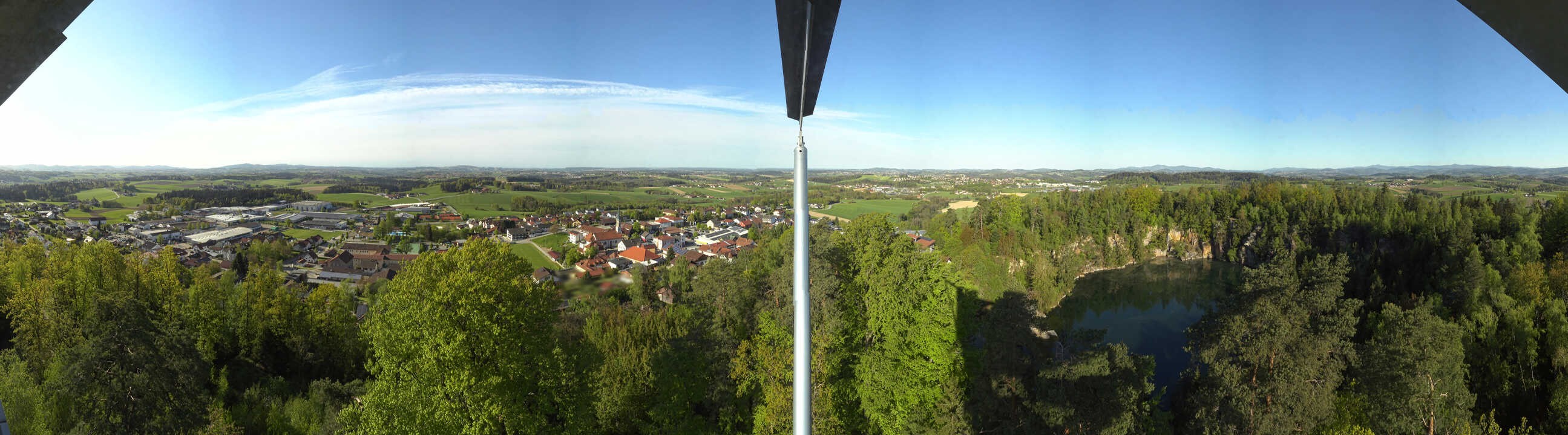 Archiv Foto Webcam Aussichtsturm am Steinbruch Büchlberg