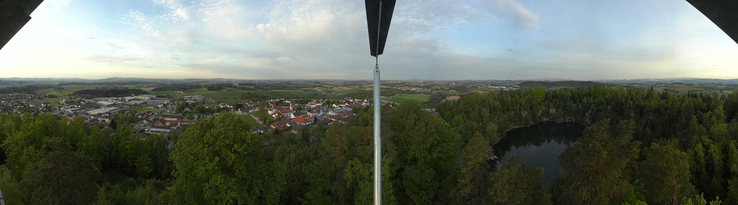 Archiv Foto Webcam Aussichtsturm am Steinbruch Büchlberg
