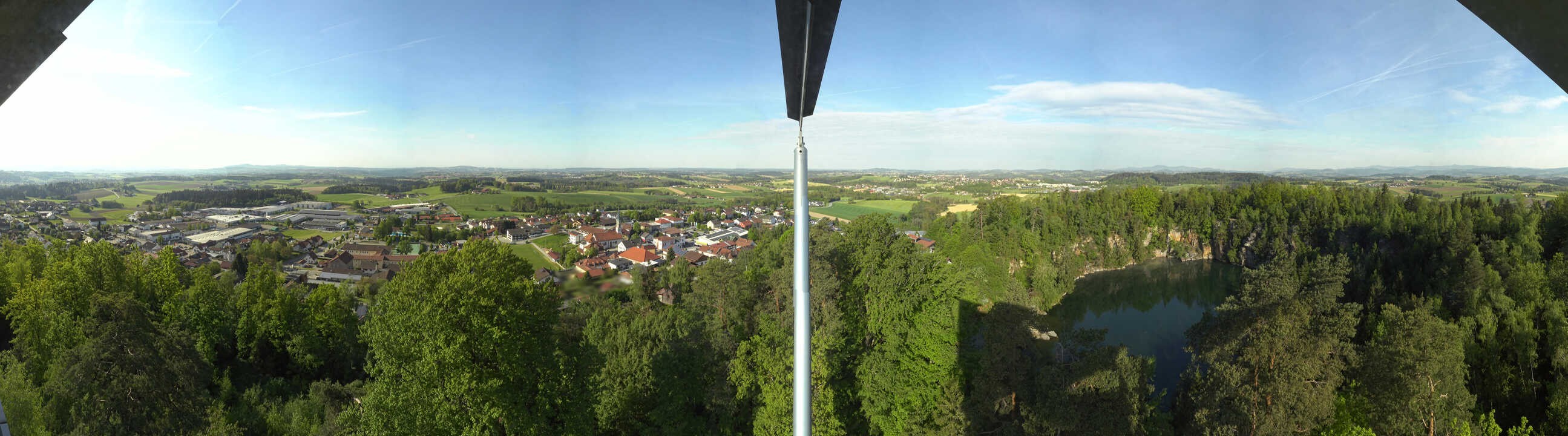 Archiv Foto Webcam Aussichtsturm am Steinbruch Büchlberg