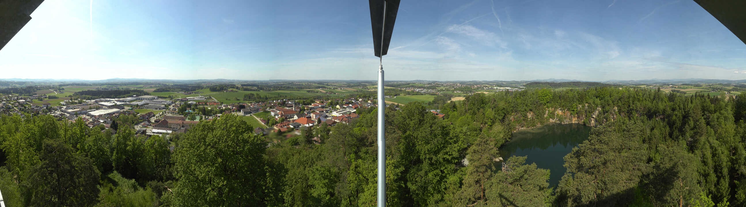 Archiv Foto Webcam Aussichtsturm am Steinbruch Büchlberg