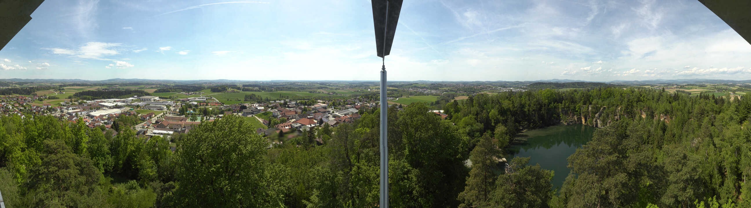 Archiv Foto Webcam Aussichtsturm am Steinbruch Büchlberg