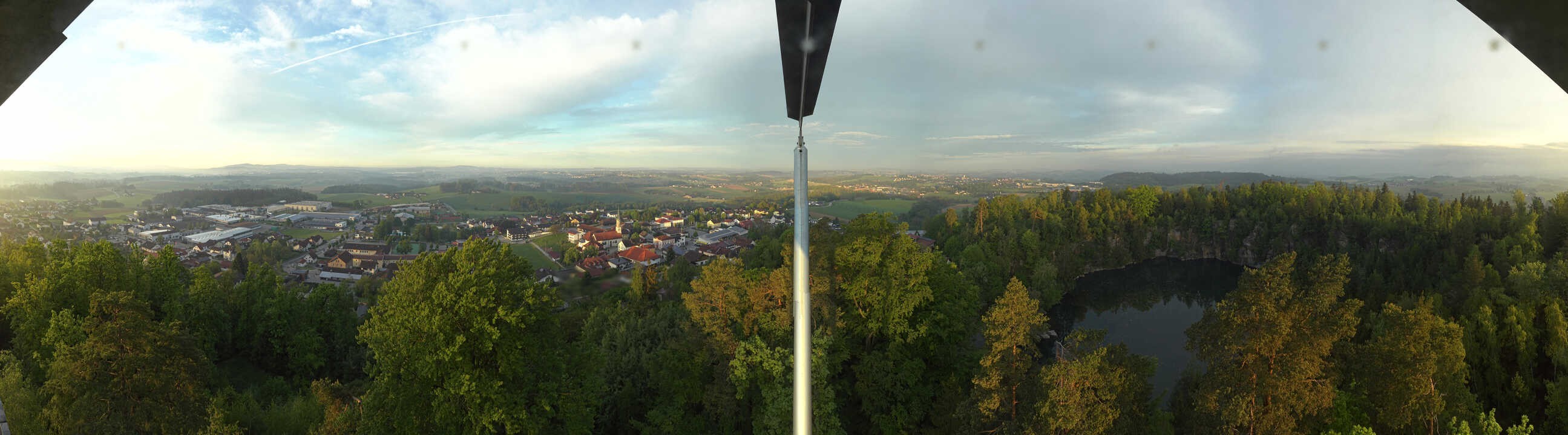 Archiv Foto Webcam Aussichtsturm am Steinbruch Büchlberg