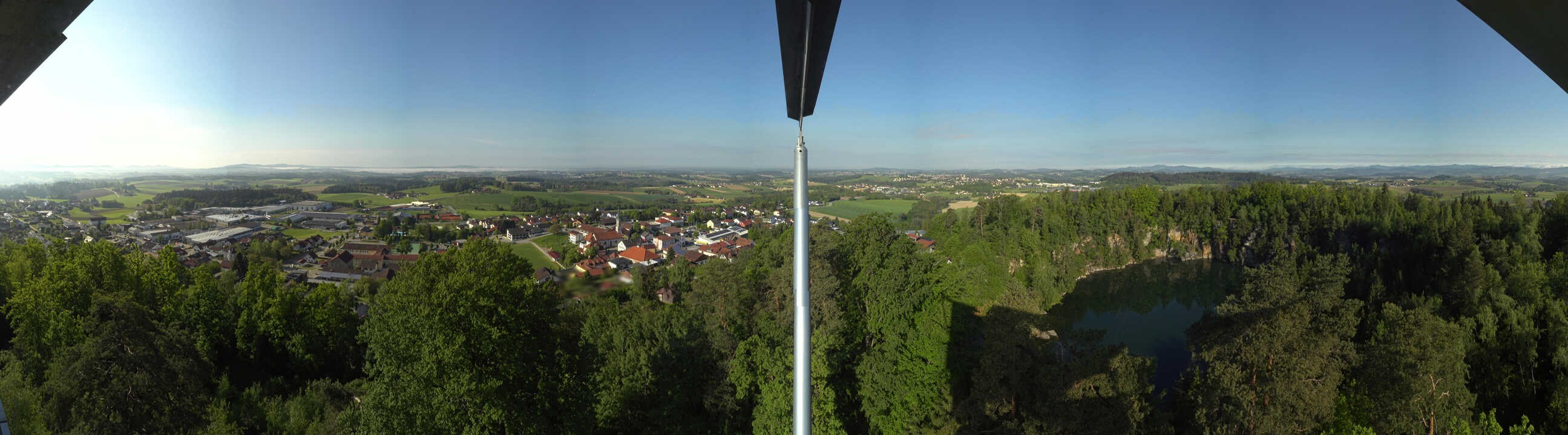 Archiv Foto Webcam Aussichtsturm am Steinbruch Büchlberg
