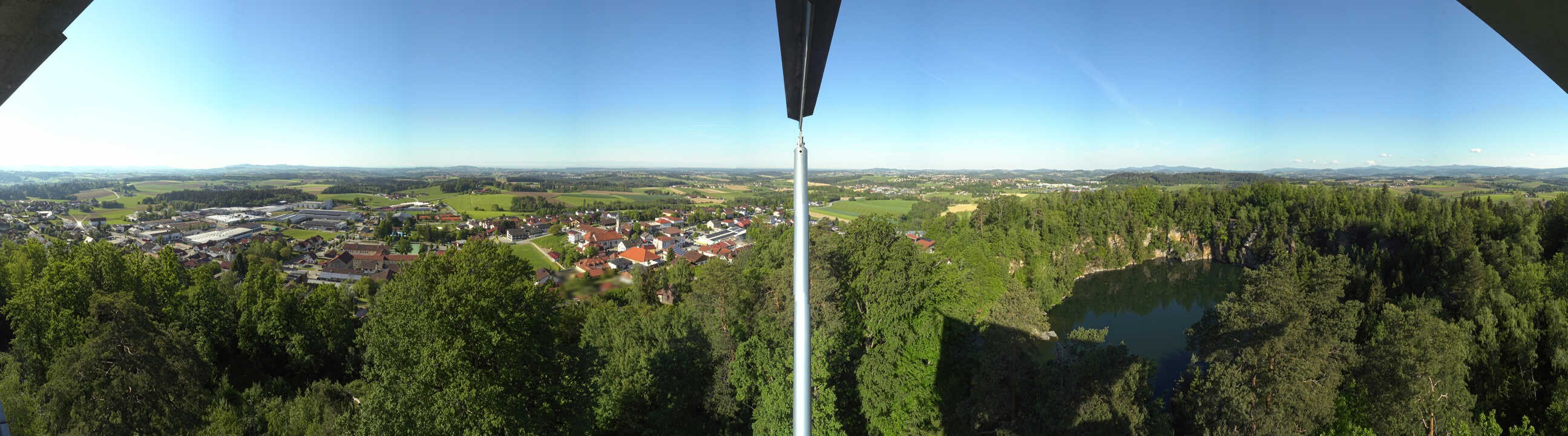 Archiv Foto Webcam Aussichtsturm am Steinbruch Büchlberg